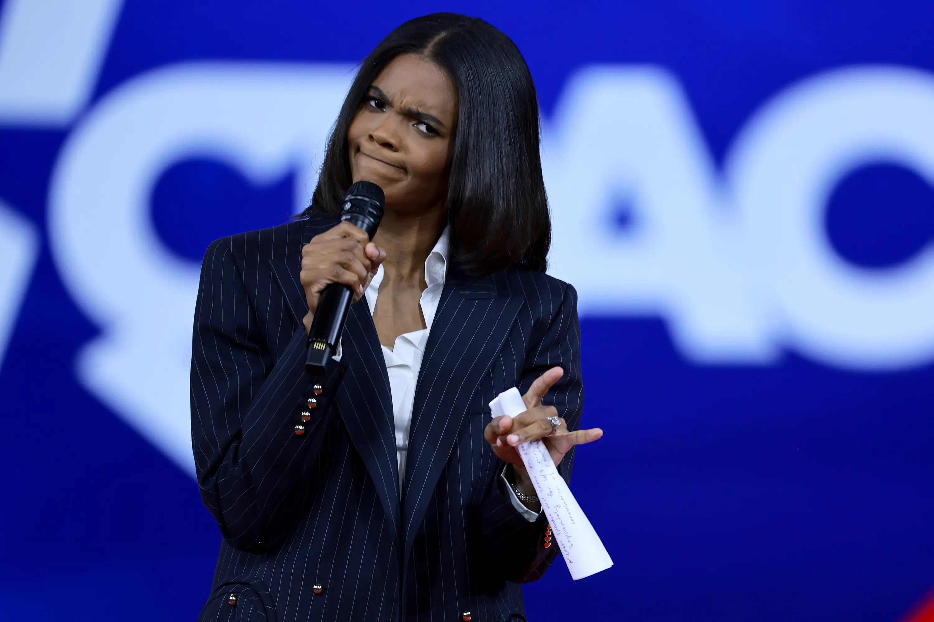 Candace Owens is herself embroiled in a major lawsuit with The Macrons (Joe Raedle via Getty Images)