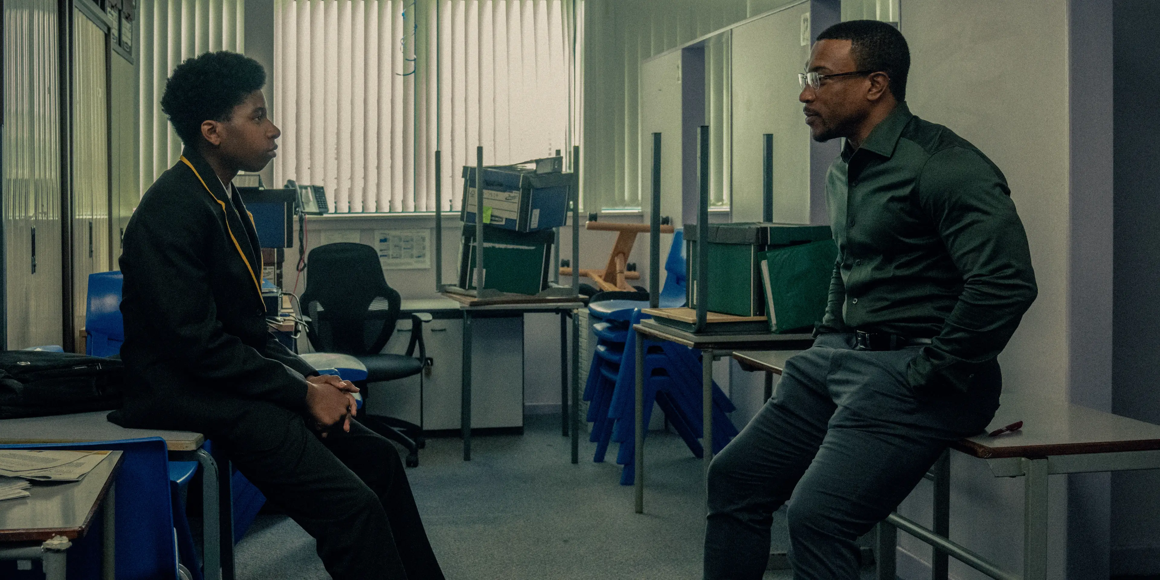 Adolescence discusses what the hidden meanings behind emojis are for the 'manosphere' (Netflix)