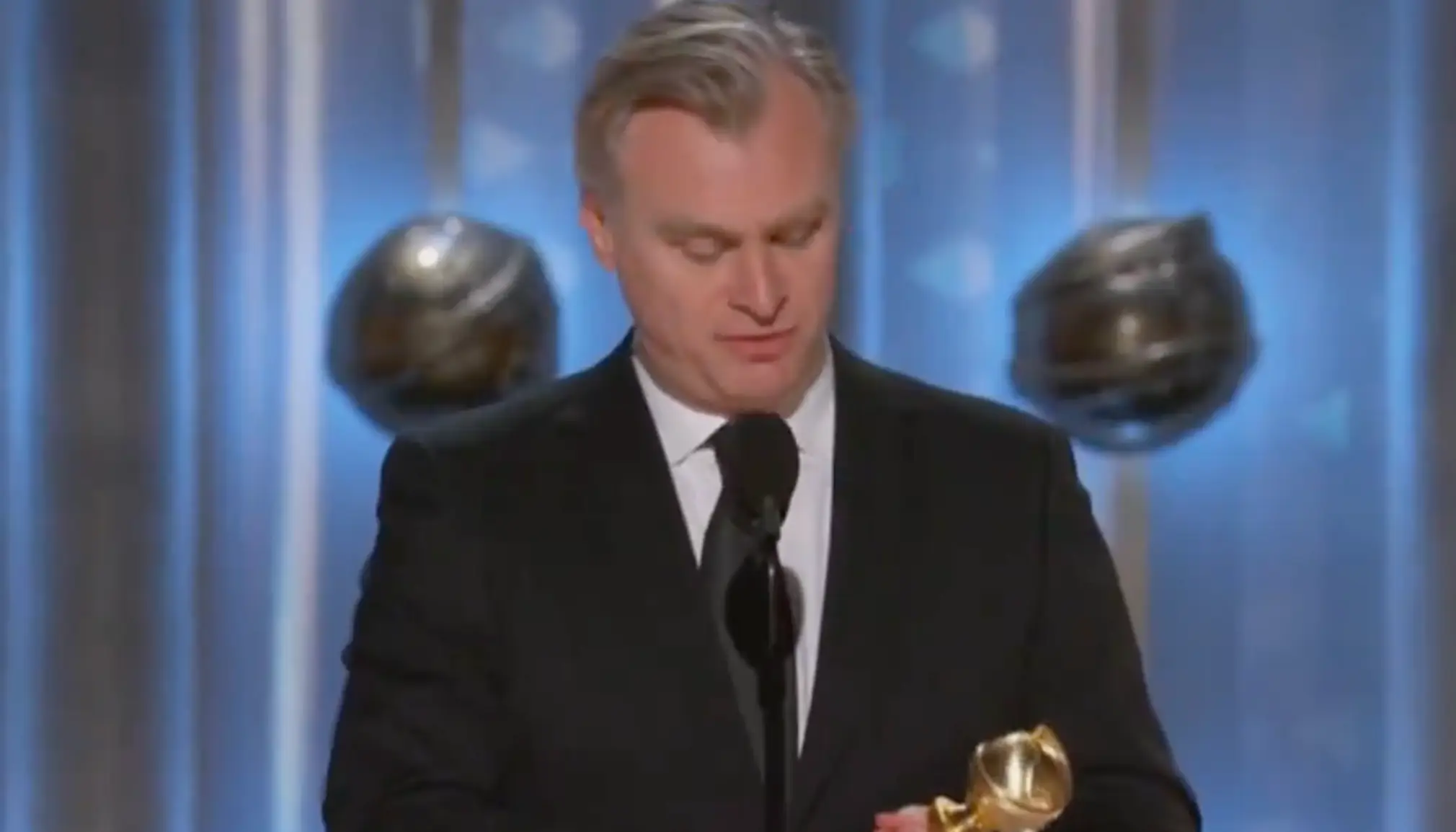 Christopher Nolan won the Best Director award at the Golden Globes.
