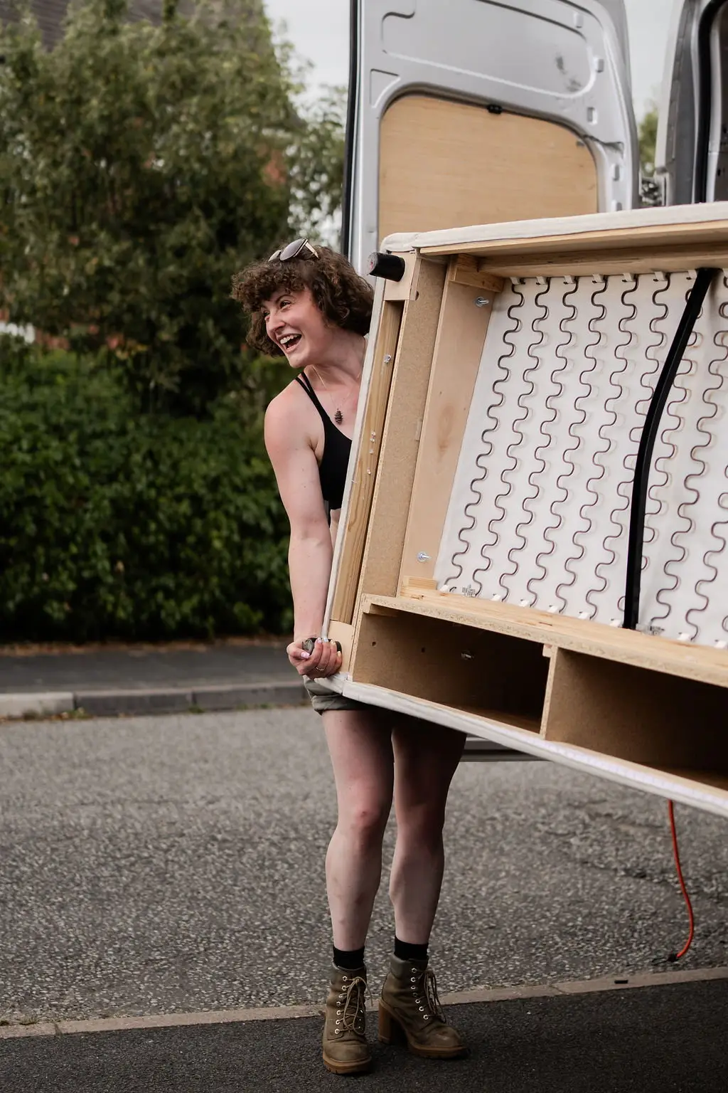 Normally you'd call a van for a breakdown service, Hannah has got a van for a breakup service (SWNS)