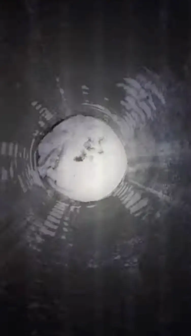 The team eventually arrived at the bottom of the East Antarctic Ice Sheet to find the world's oldest ice. (Storyful)