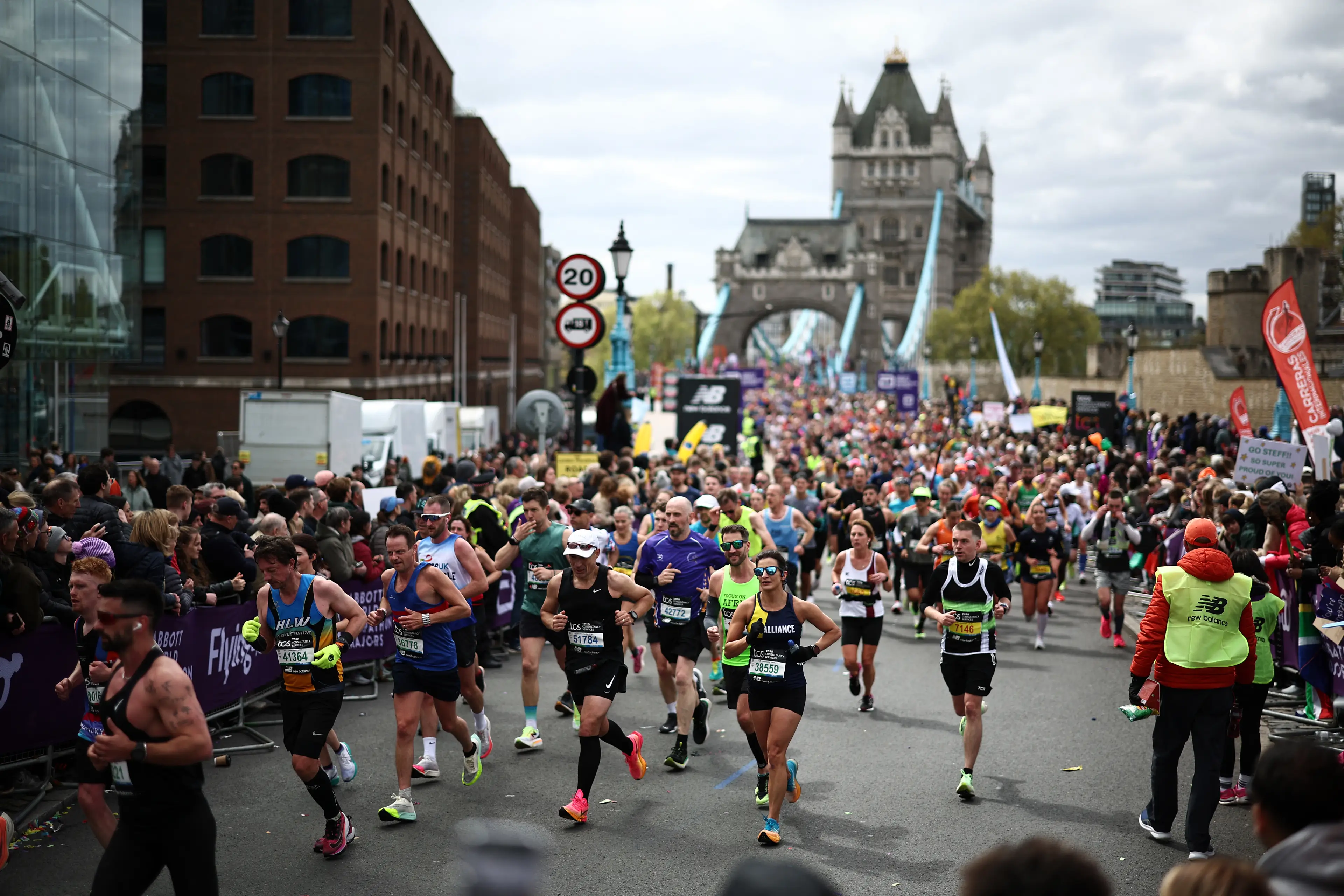 Marathon runners have to be wary of a myriad of impacts that running 26.2 miles can have on their bodies (HENRY NICHOLLS/AFP via Getty Images)