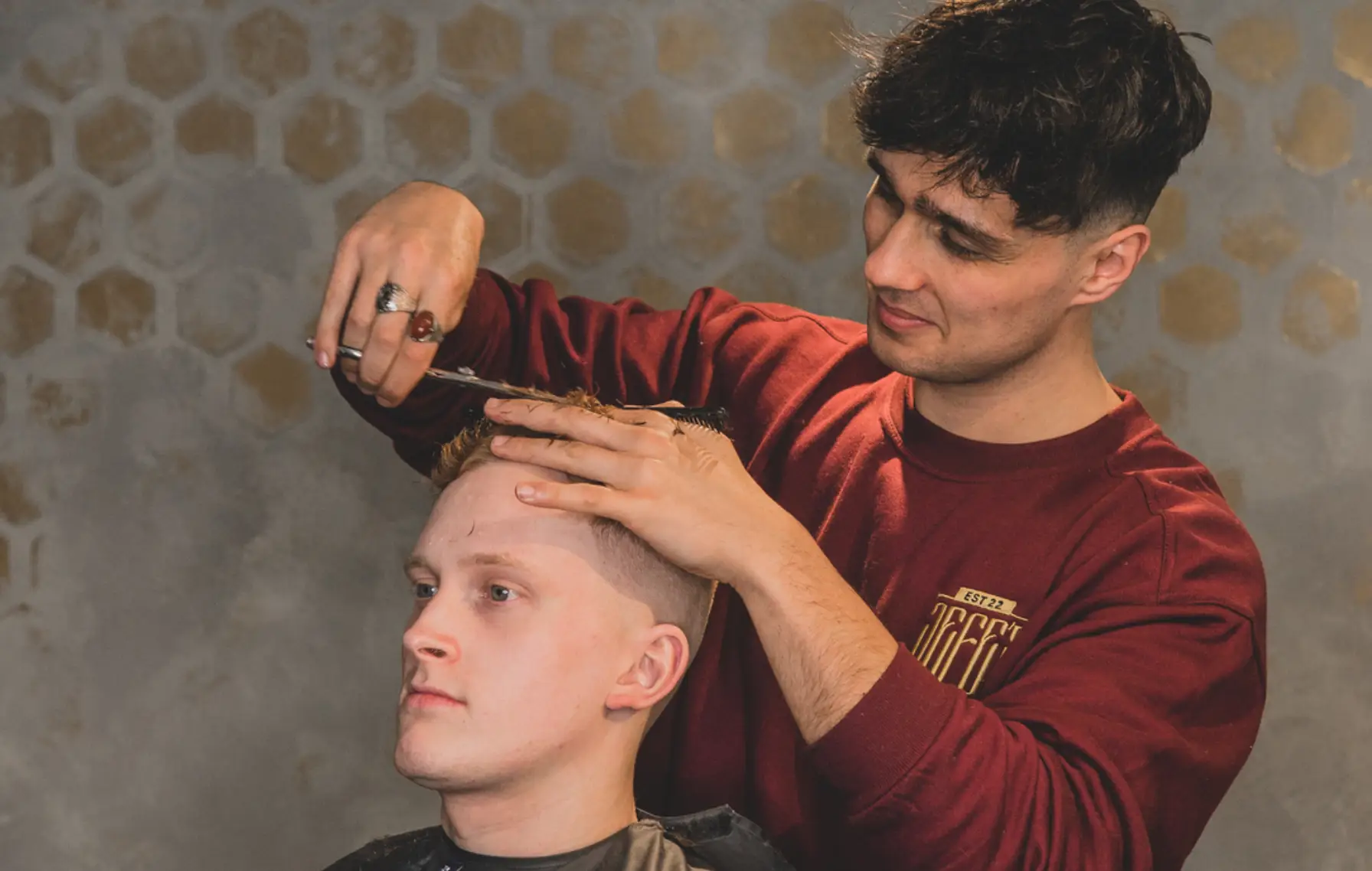 The 'easiest part of becoming a barber is cutting hair,' Jefe says.