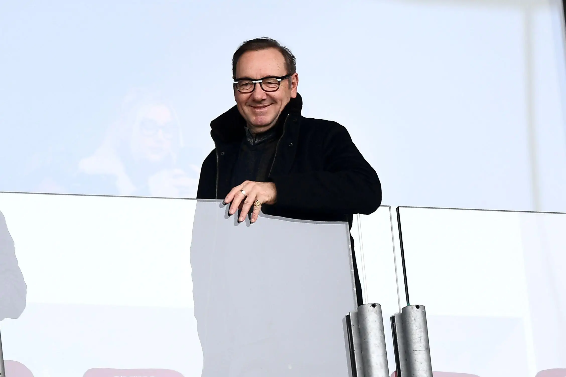 Kevin Spacey was spotted at an Italian football match over the weekend.