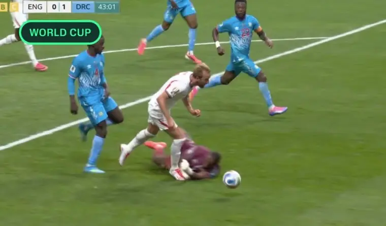 People were left divided over whether the England captain deserved a penalty or not (BBC)