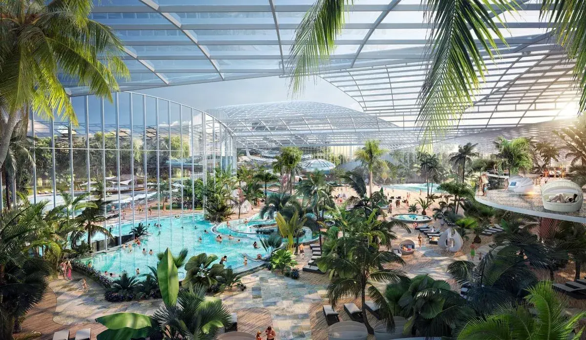 The complex is likely to feature over 10 swimming pools and 18 waterslides (Therme Manchester)