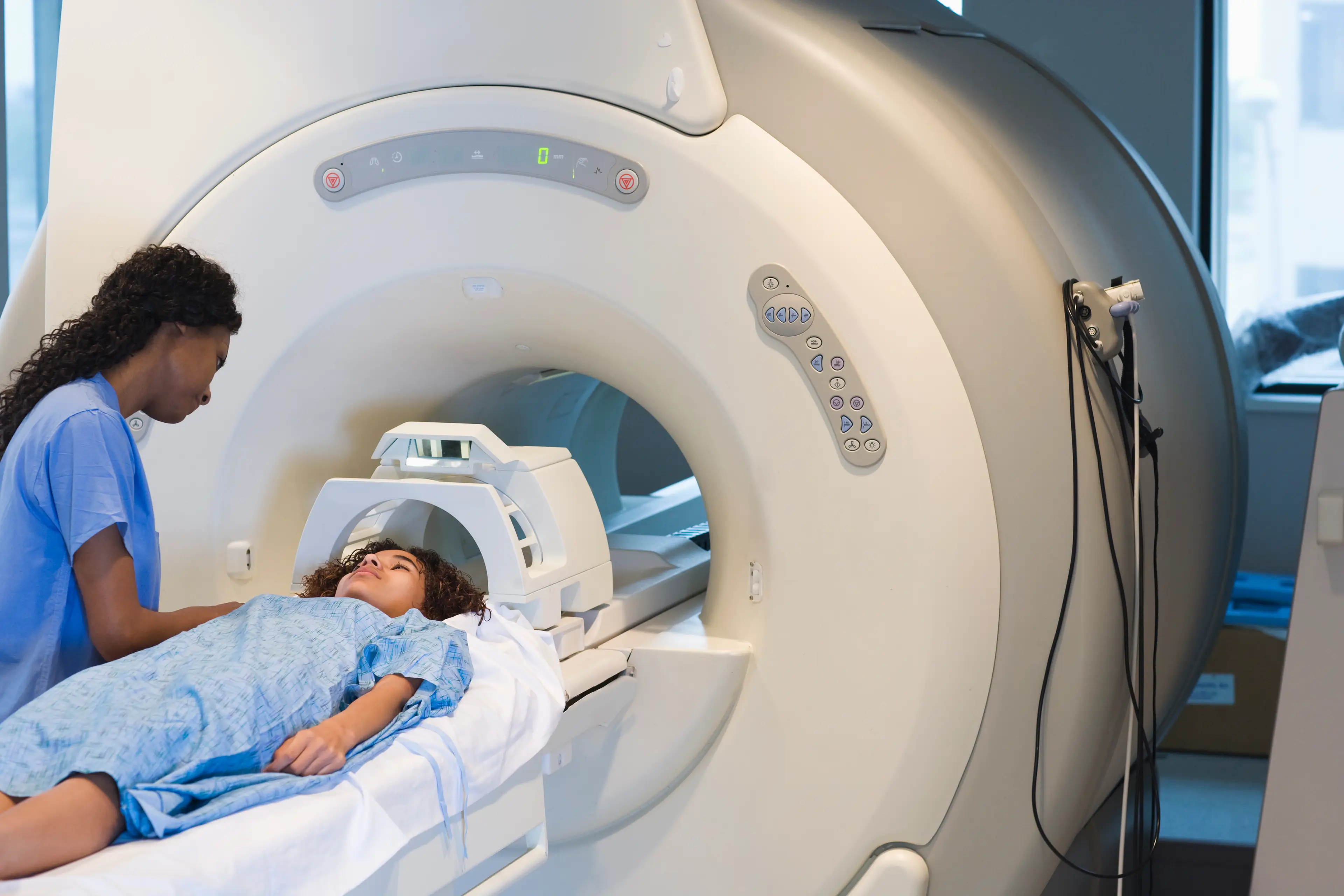 The 61-year-old was horrifically sucked into the MRI machine while wearing a necklace and suffered fatal injuries, police said (Getty Stock Image)