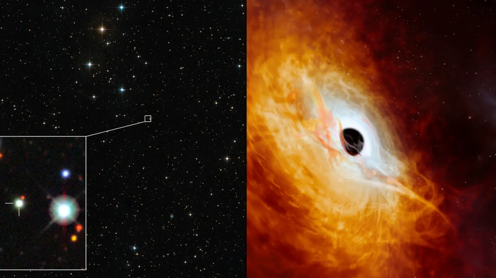 ESO/M. Kornmesser / ESO/Digitized Sky Survey 2/Dark Energy Survey