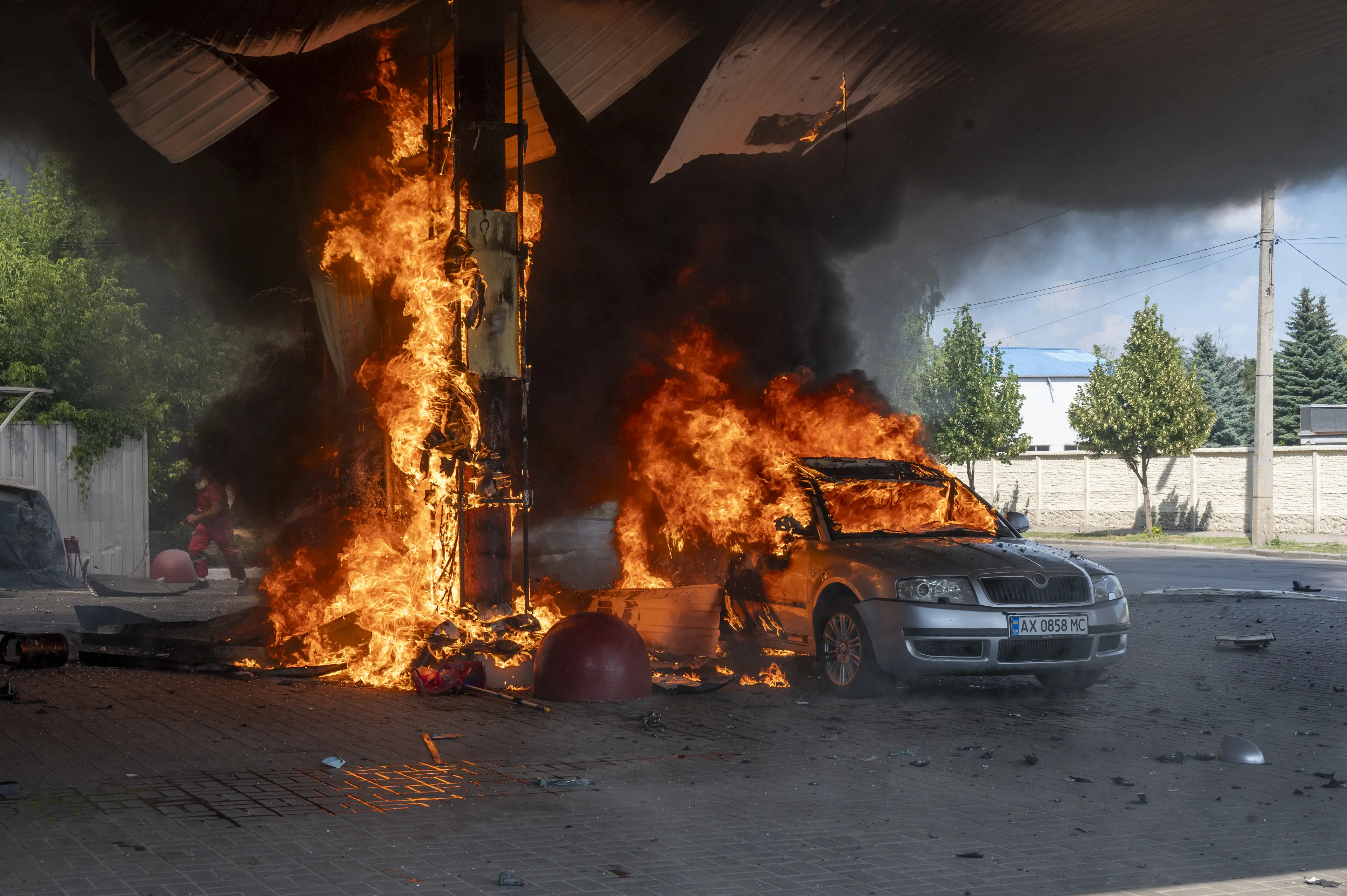 Ukraine has also been the subject of drone attack by Russian forces (Getty)