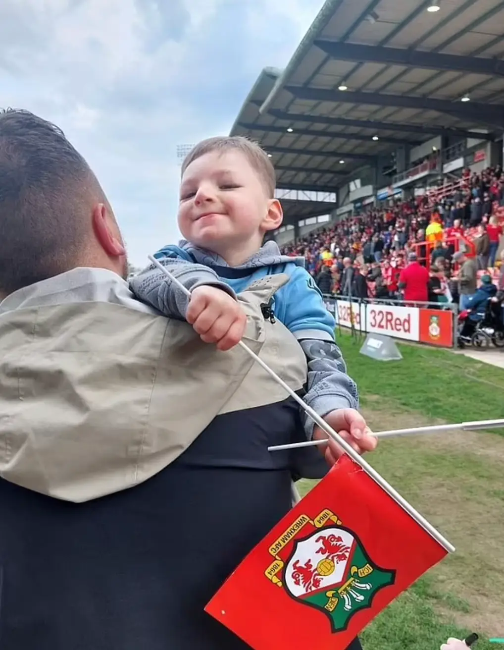 Louis is a huge Wrexham fan.