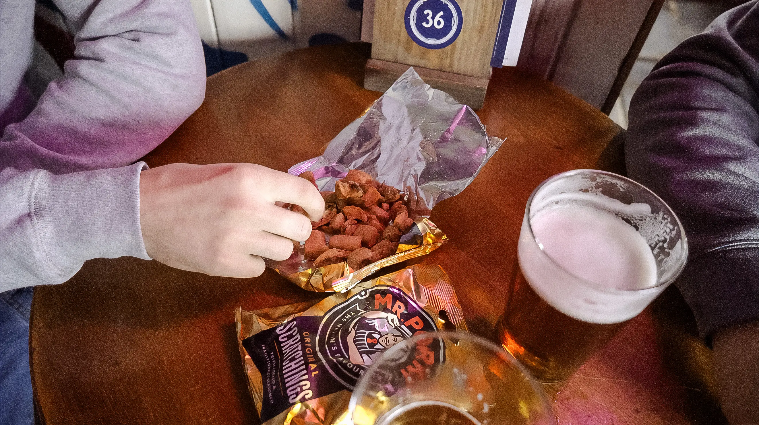 Pub snacks help beer taste better, new study says. (
