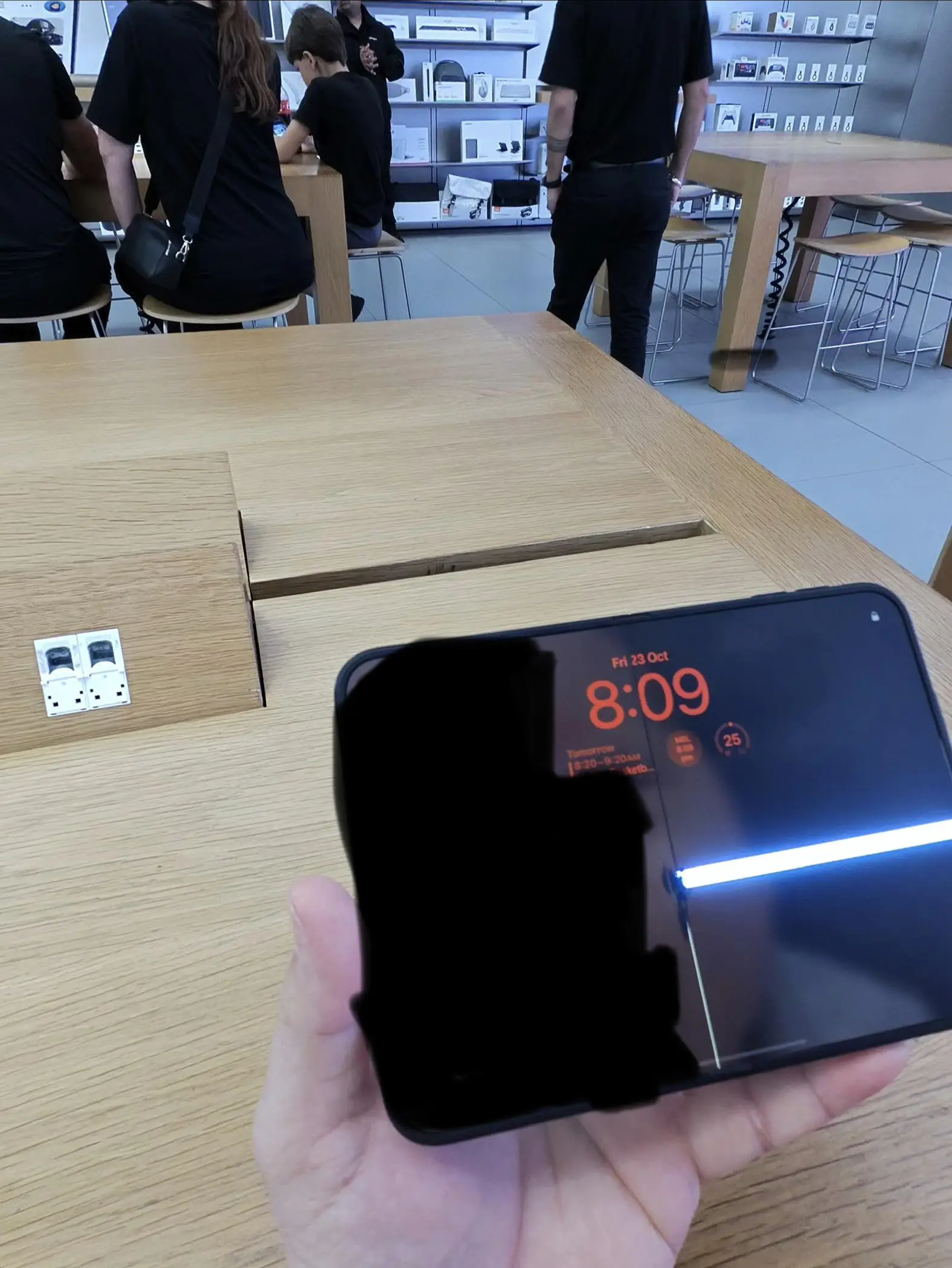 The owner of the brand-new foldable iPhone said their Duo broke after 'about six hours' (Reddit)