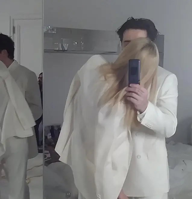 Brooklyn Beckham and Nicola Peltz showed off some of the flip phones they used (Instagram/@nicolaannepeltzbeckham)