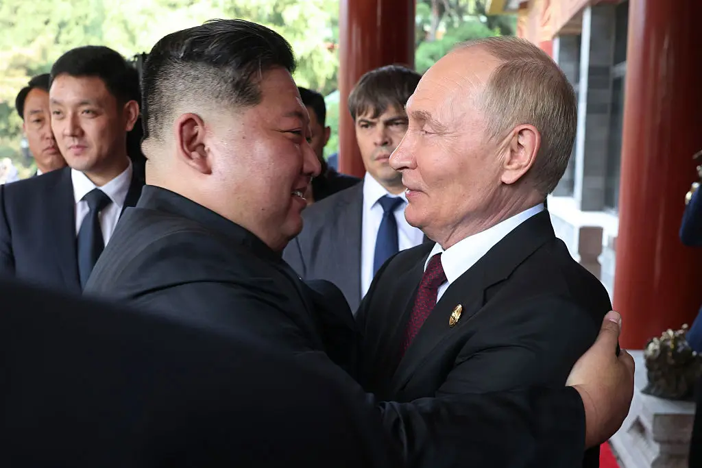 Kim Jong-un and Vladimir Putin share a comradery (Contributor/Getty Images)