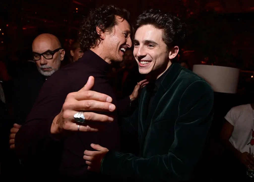 McConaughey and Chalamet appeared together in Interstellar (George Pimentel/Getty Images for HFPA)