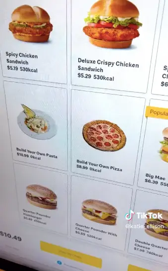 At Orlando's Epic McD you can build your own pizza and pasta bowl.