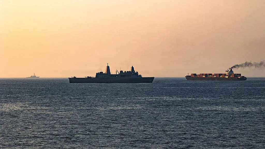 Passage through the Strait of Hormuz remains severely restricted (U.S. Navy via Getty Images)