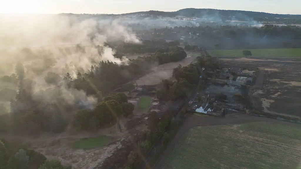 The wildfires in the West Midlands (Ryan Jenkinson/Getty Images)