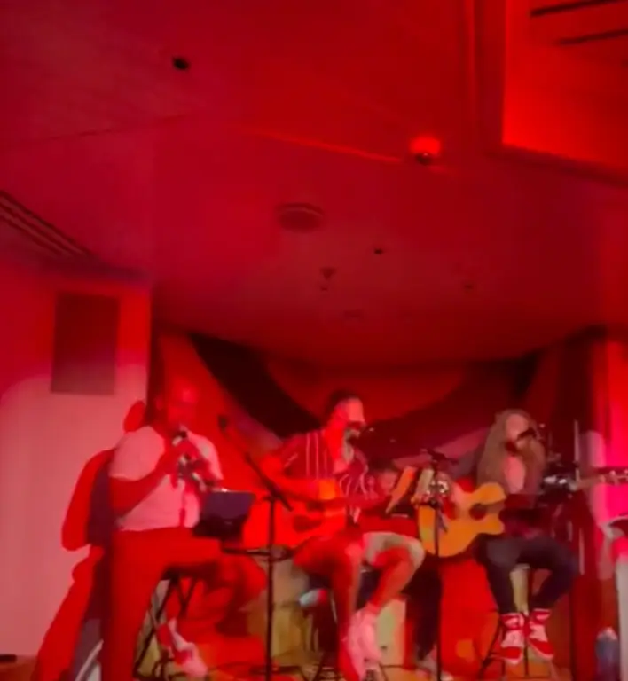 He's a musician on board.