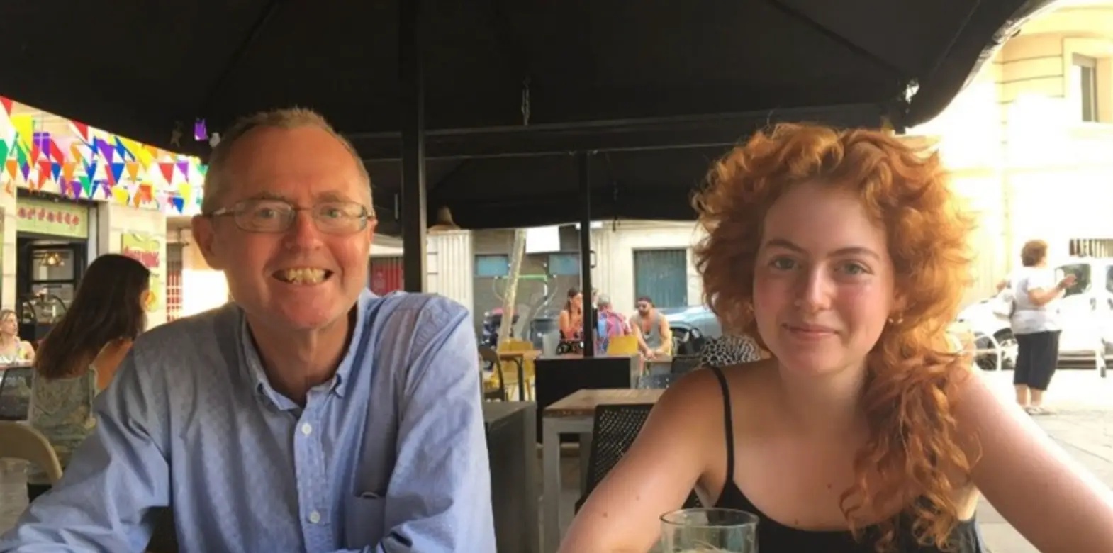20-year-old Sophie Ward with her father Paul (Just Giving)