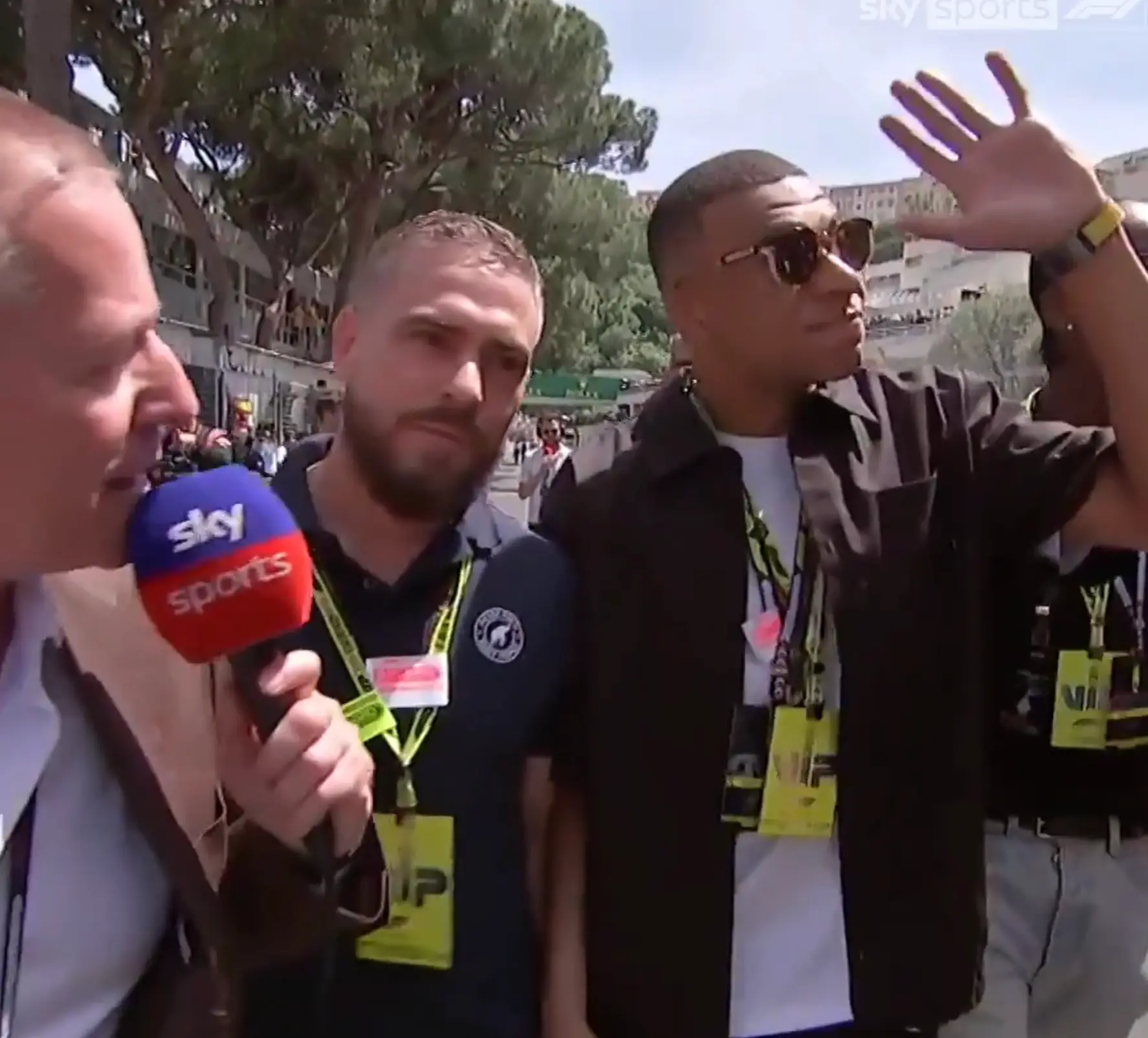 This is Martin Brundle's grid, and you'd best be prepared for an interview. (X/@SkySportsF1)