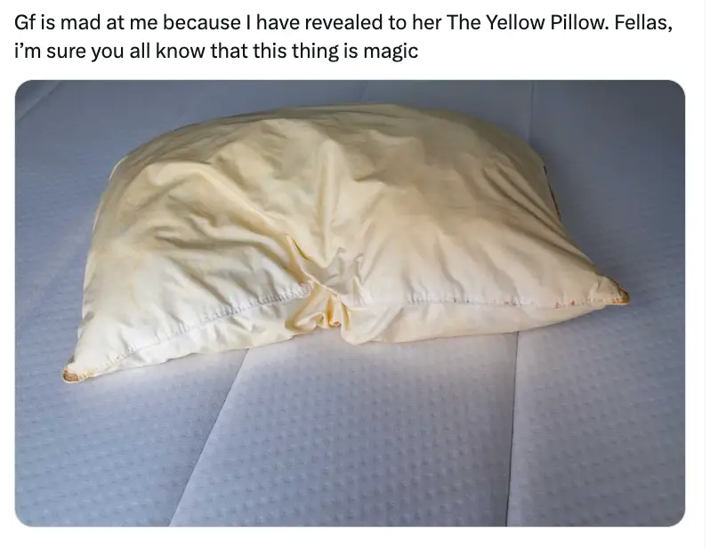 The Yellow Pillow sparked debate online.