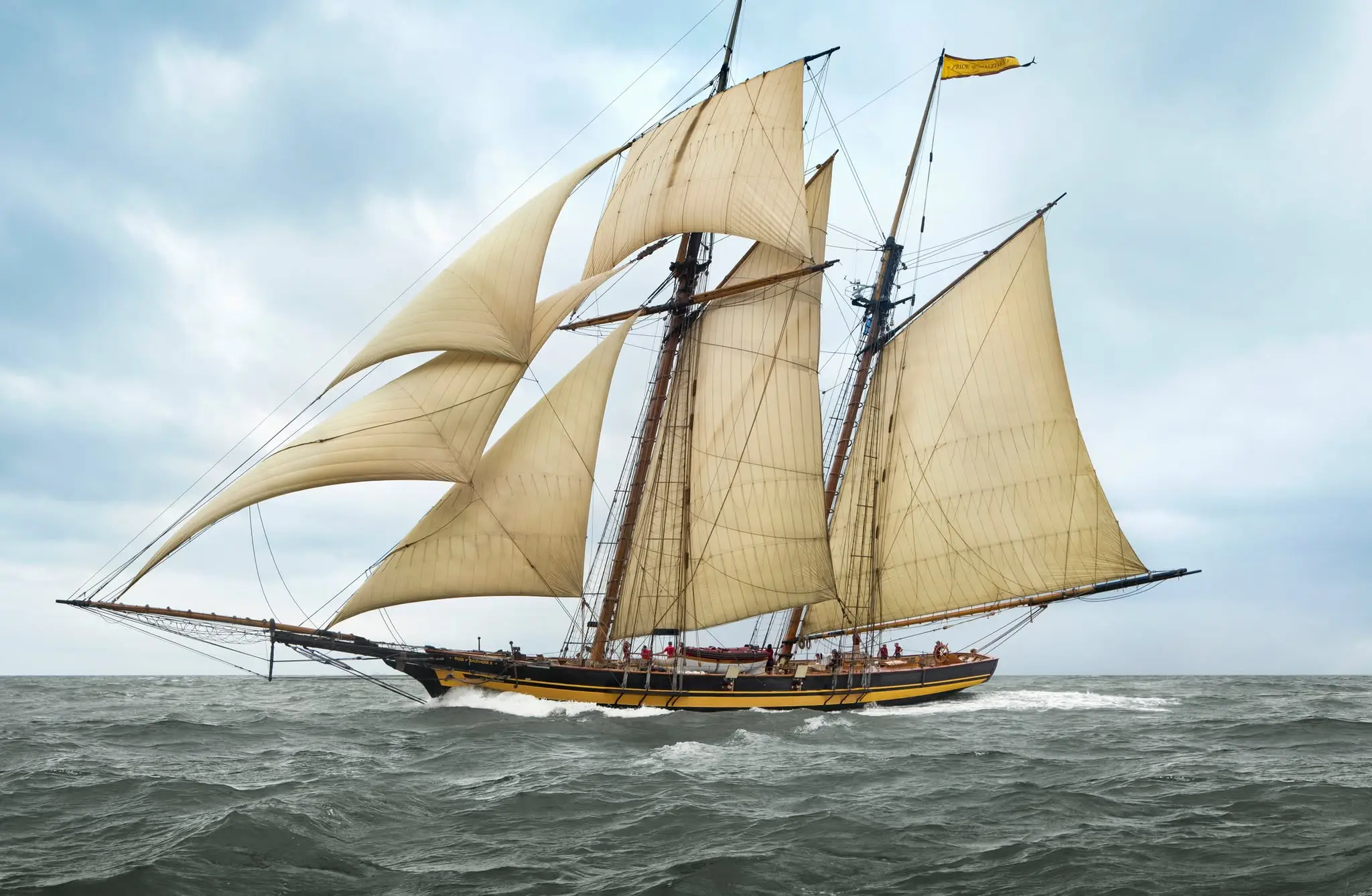 What the ship may have looked like. For reference, this is a stock image of an 19th century schooner (Getty Stock Images)