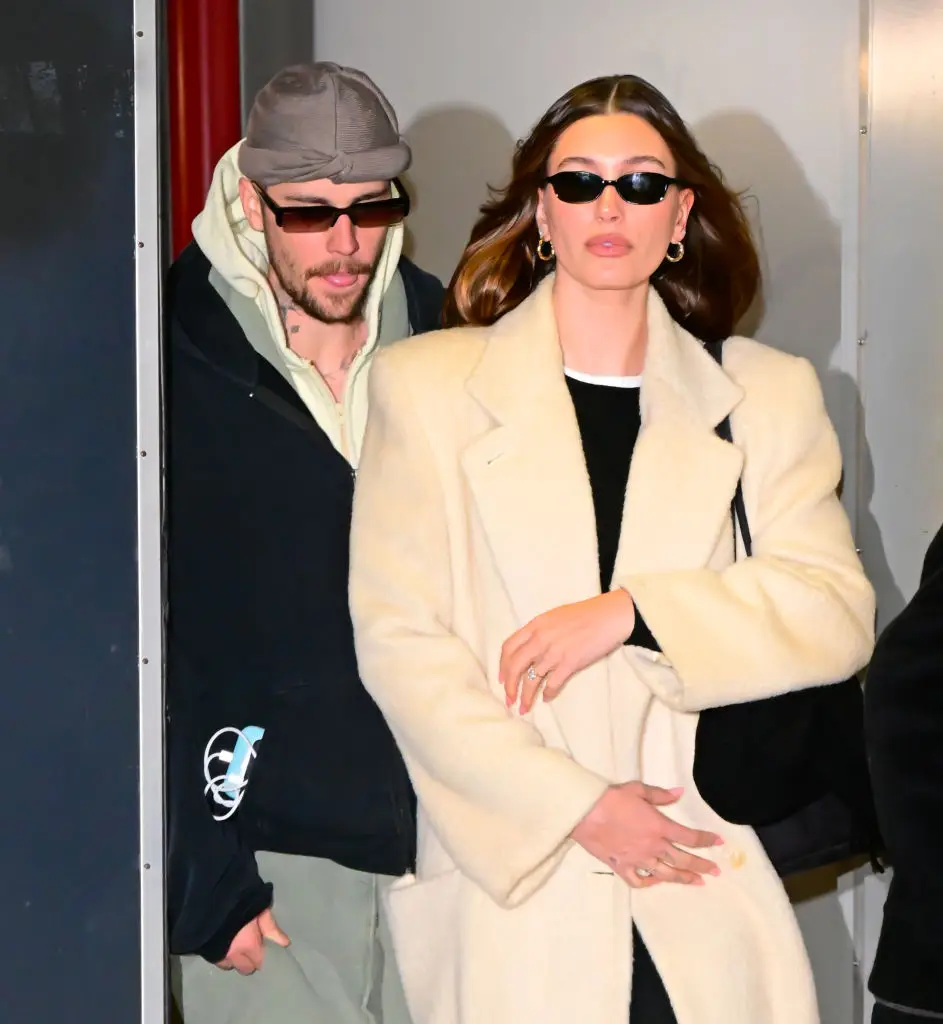 Justin and his wife Hailey (Raymond Hall/GC Images)