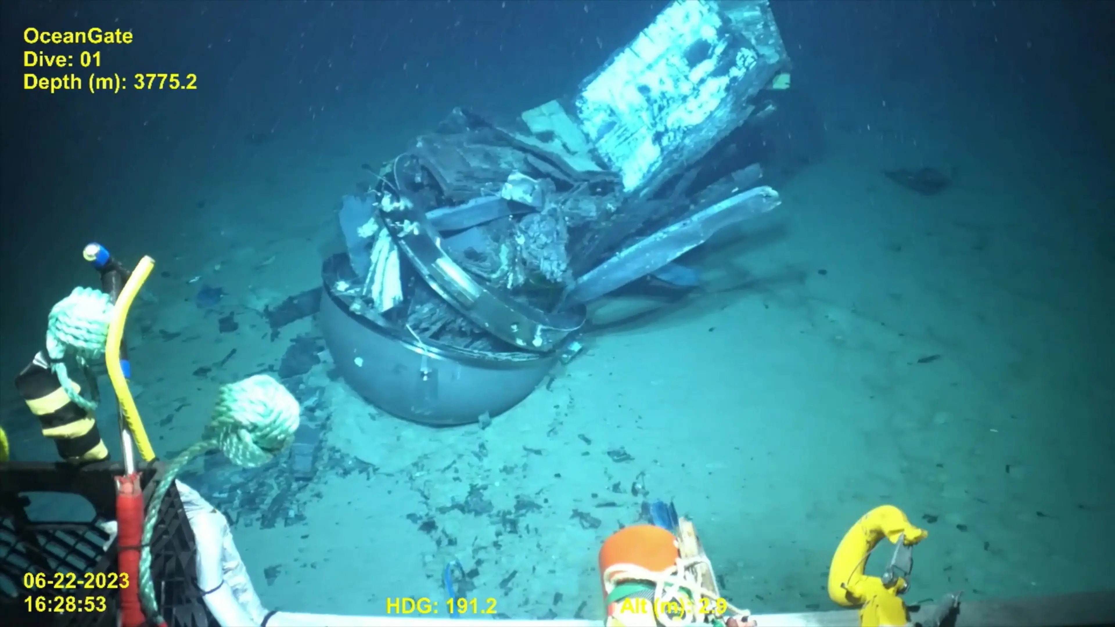 The Titan suffered a catastrophic implosion, instantly killing the five people on board (SWNS)