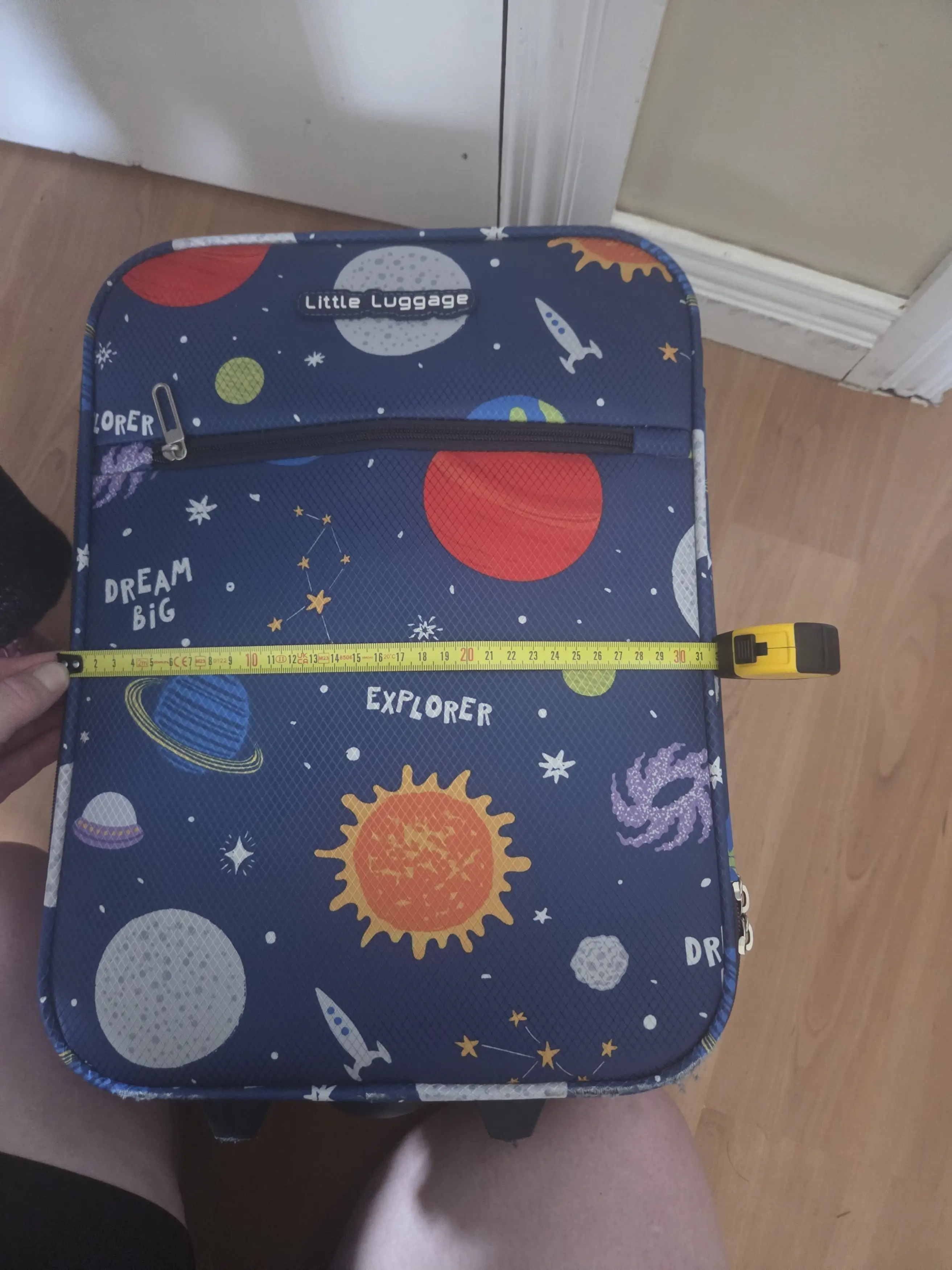 The mum measured the suitcase at home herself (Kennedy News and Media)