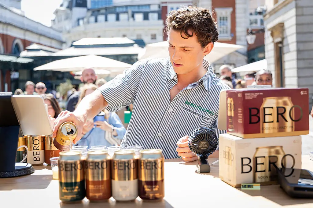 Tom Holland designed an alcohol-free beer to help those in social situations (Tristan Fewings/Getty Images)