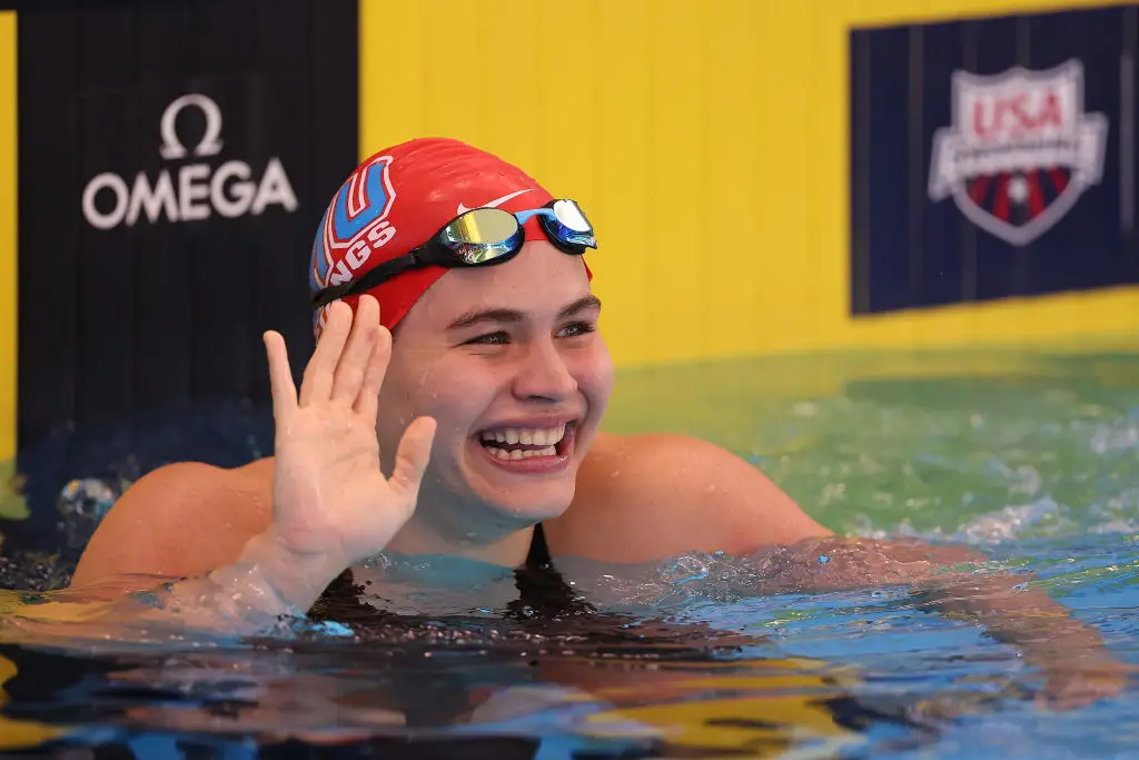 Alondo had previously competed at the Tokyo 2020 games. (Michael Reaves/Getty Images)
