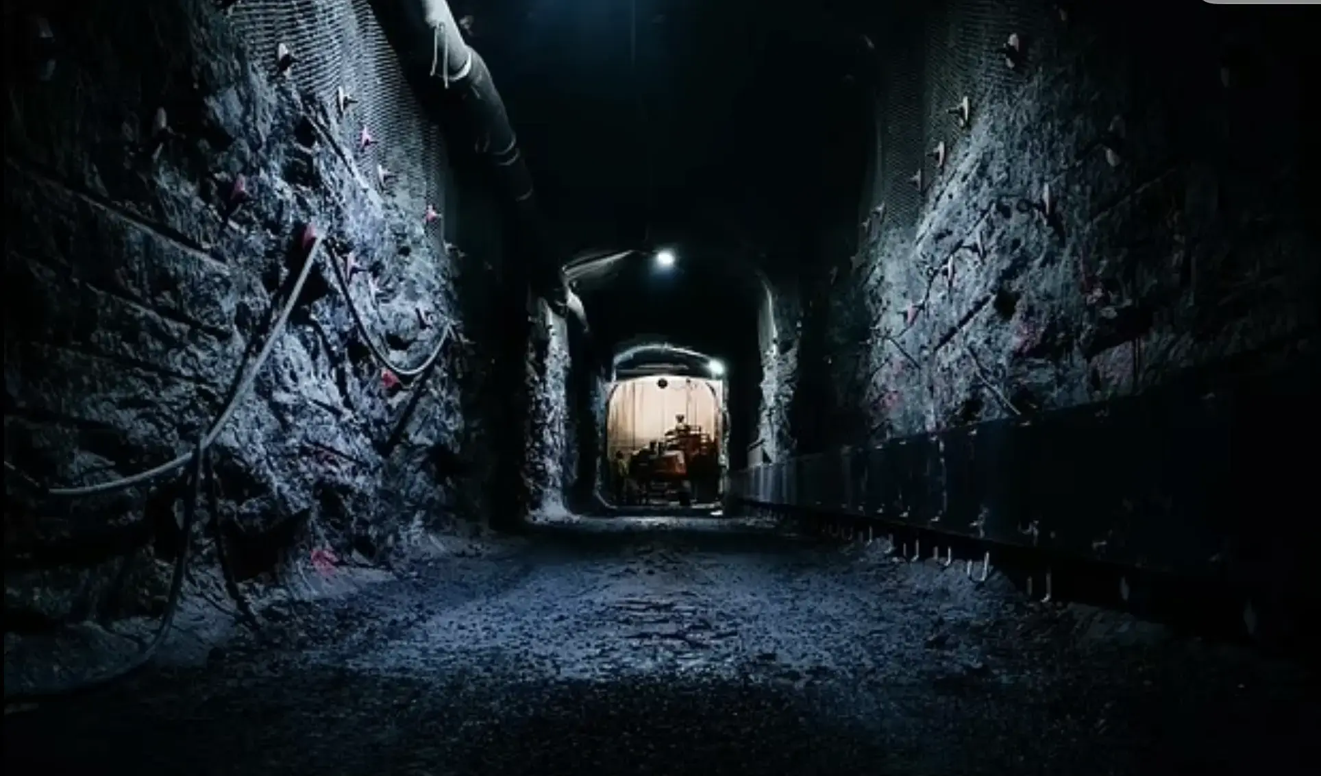 The nuclear waste will be stored inside these tunnels deep beneath the Earth's surface (