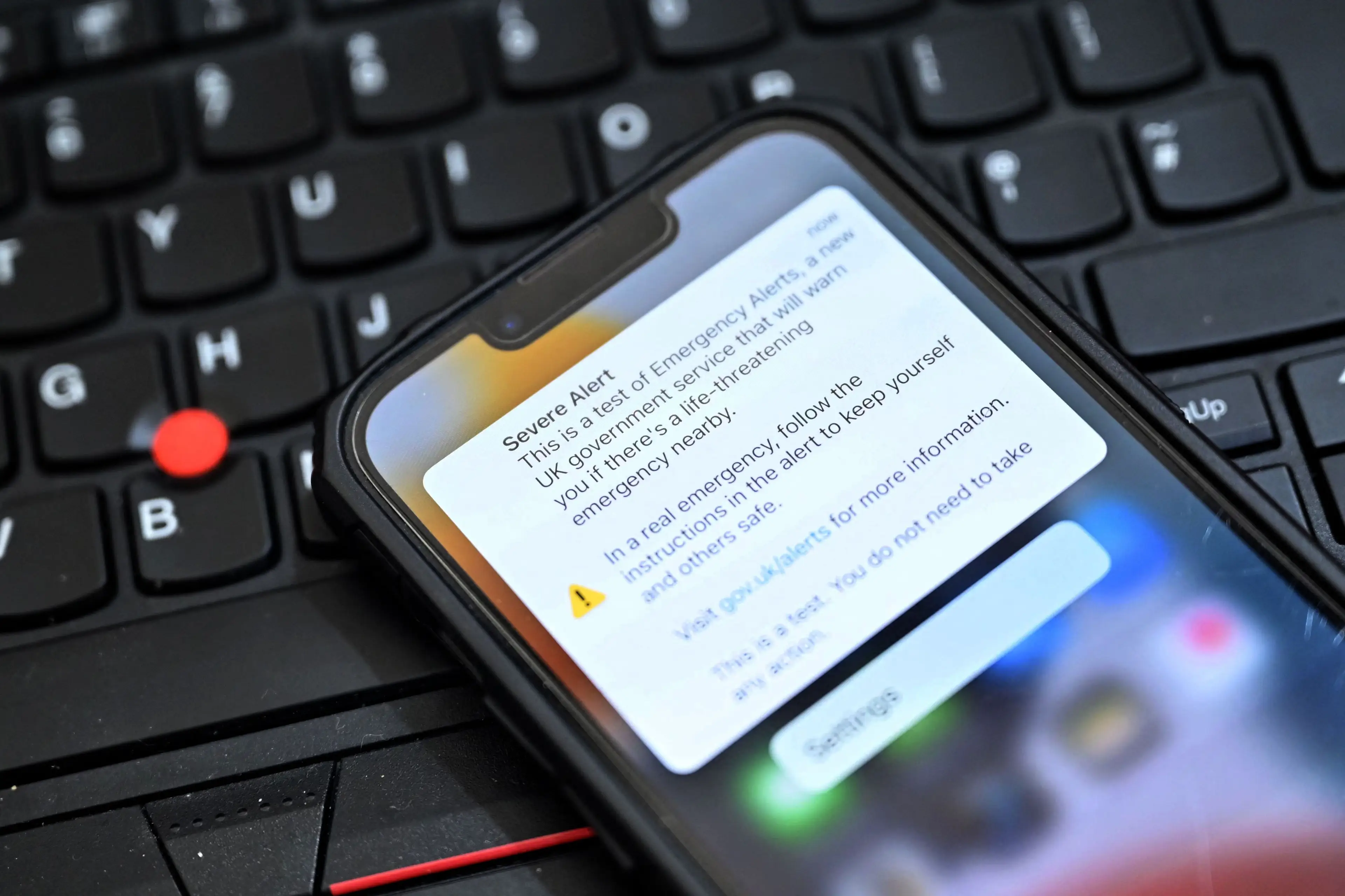 The test is scheduled for about 3pm. (JUSTIN TALLIS/AFP via Getty Images)