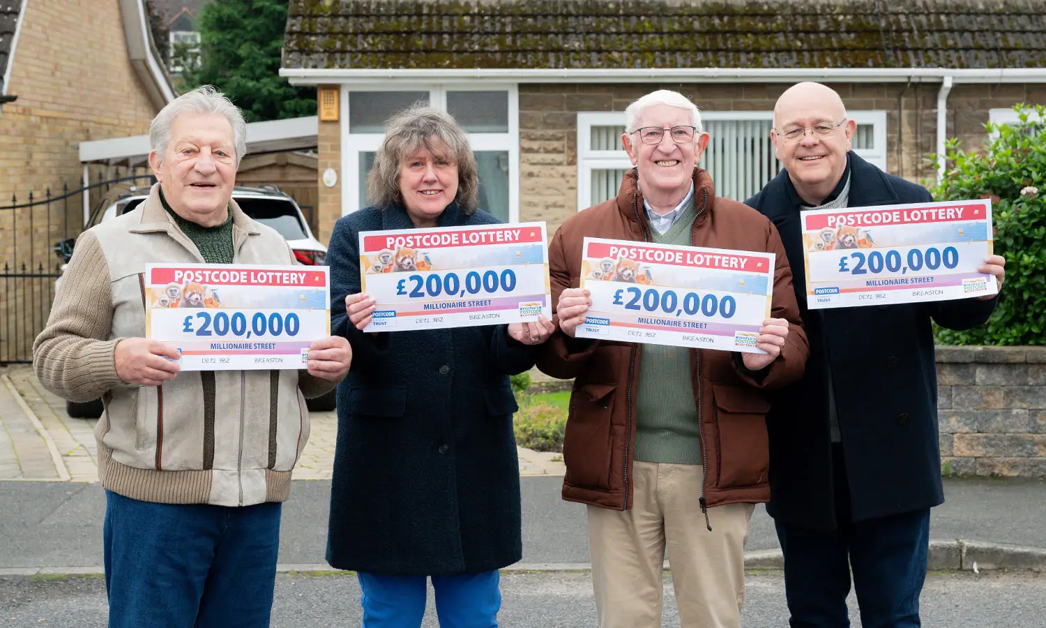 The neighbours must share out the winnings (Postcode Lottery)