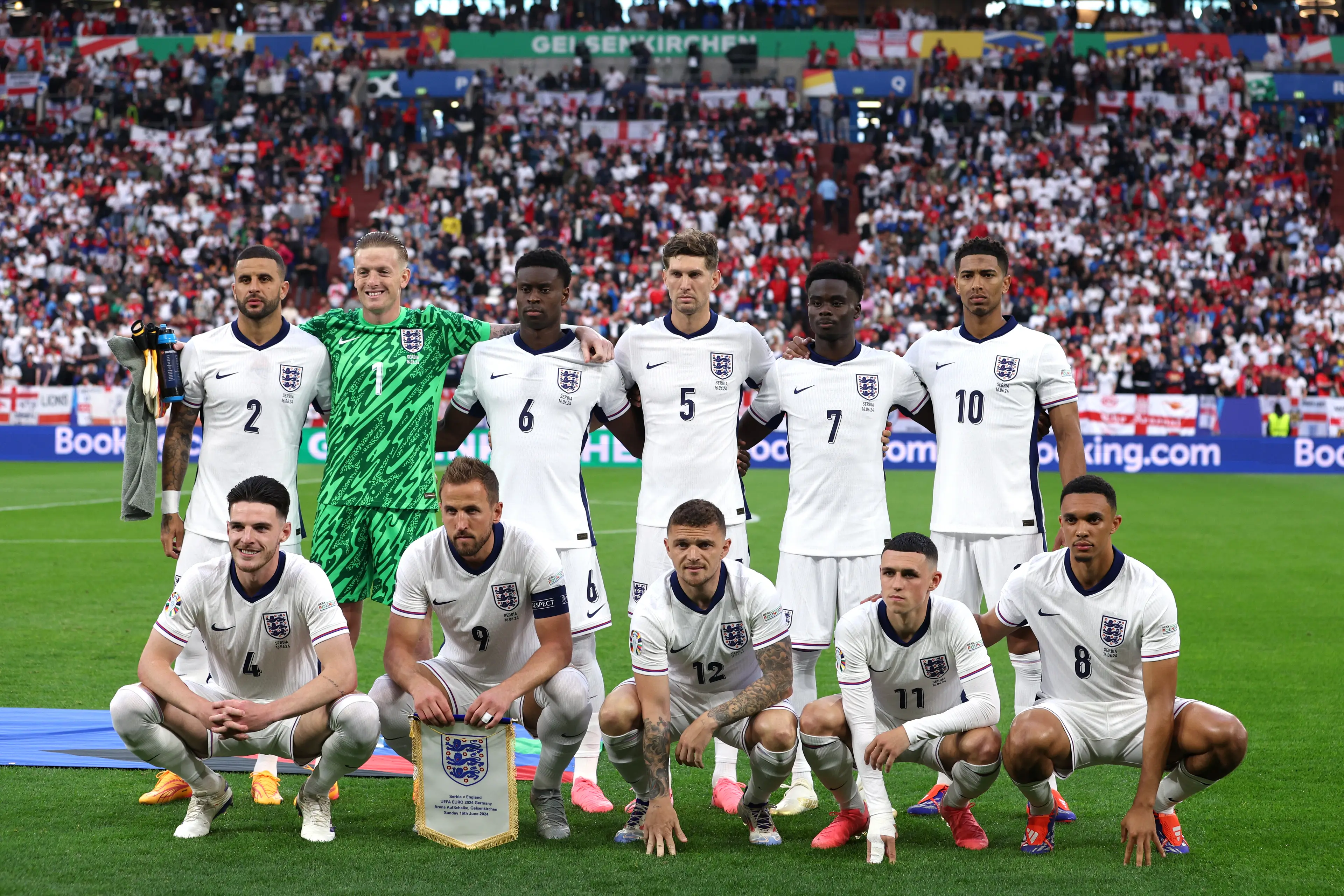 England has been disappointing footy fans. (Harriet Lander - UEFA/UEFA via Getty Images)