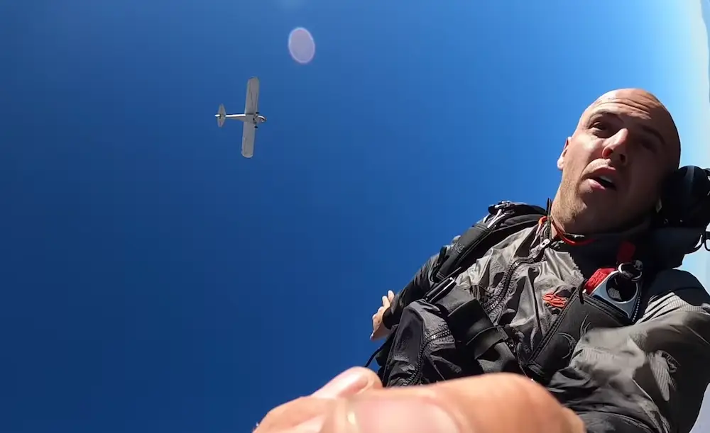 Trevor Jacob claimed to have crashed his plane accidentally.