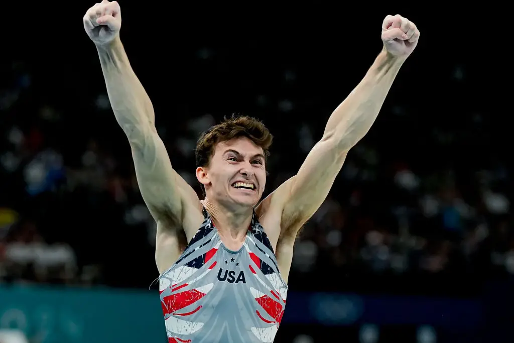 The gymnast helped seal the win for Team USA. (Daniela Porcelli/Eurasia Sport Images/Getty Images)