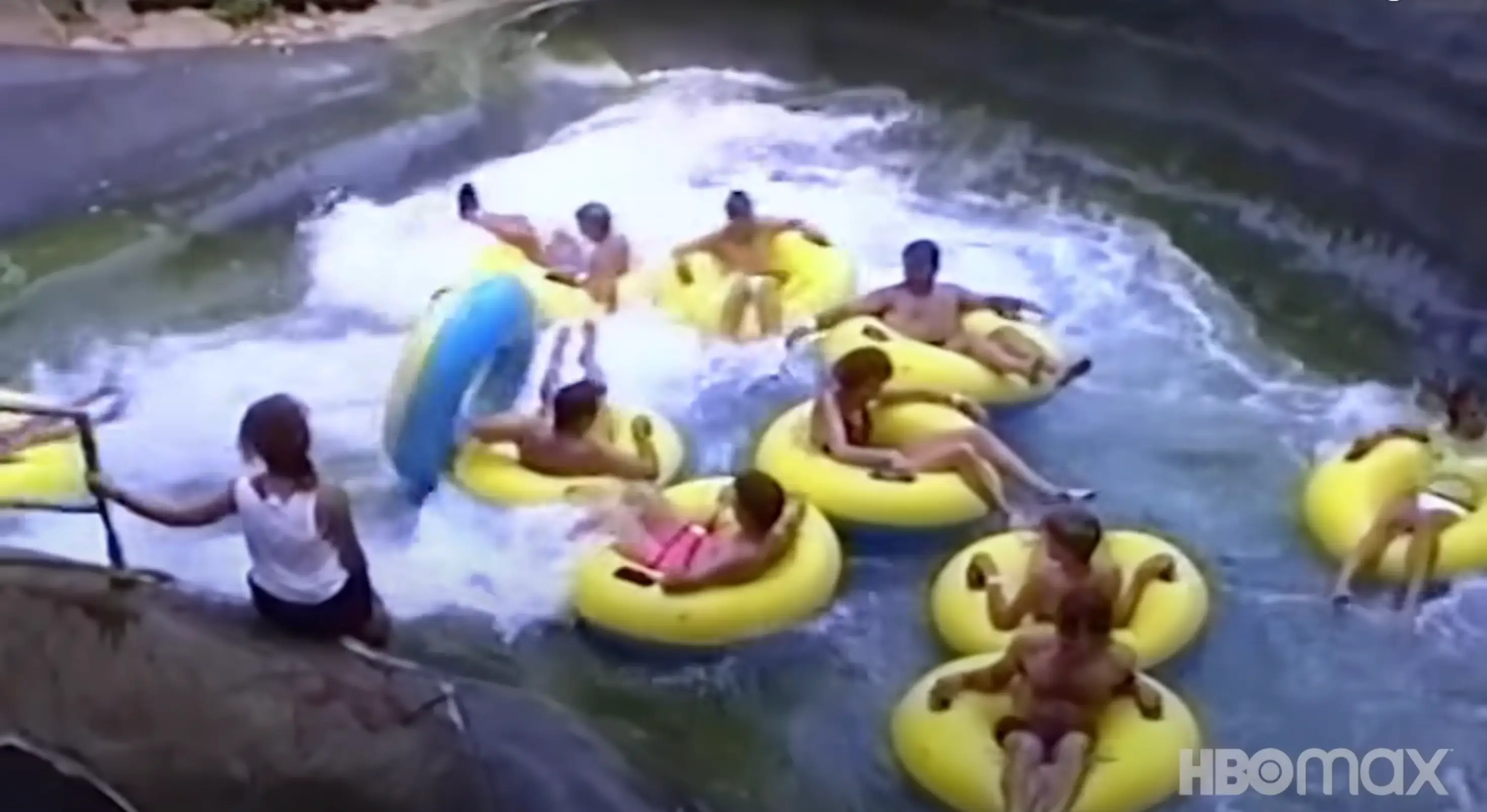 Around 100 people were reportedly rescued from the Wave Pool on its opening day.(HBO/YouTube)
