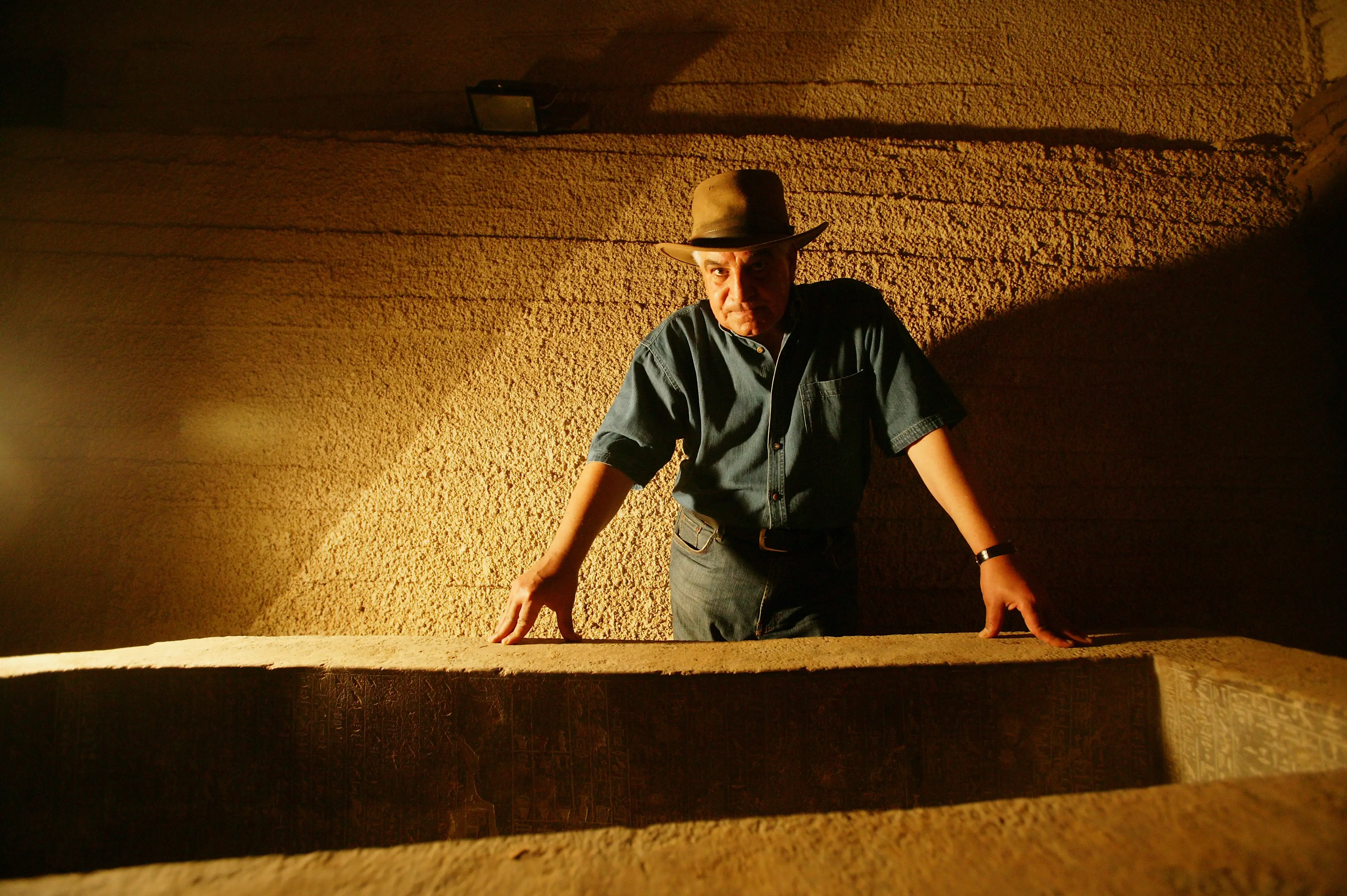 Hawass spoke out against the findings (Marc Deville via Getty Images)