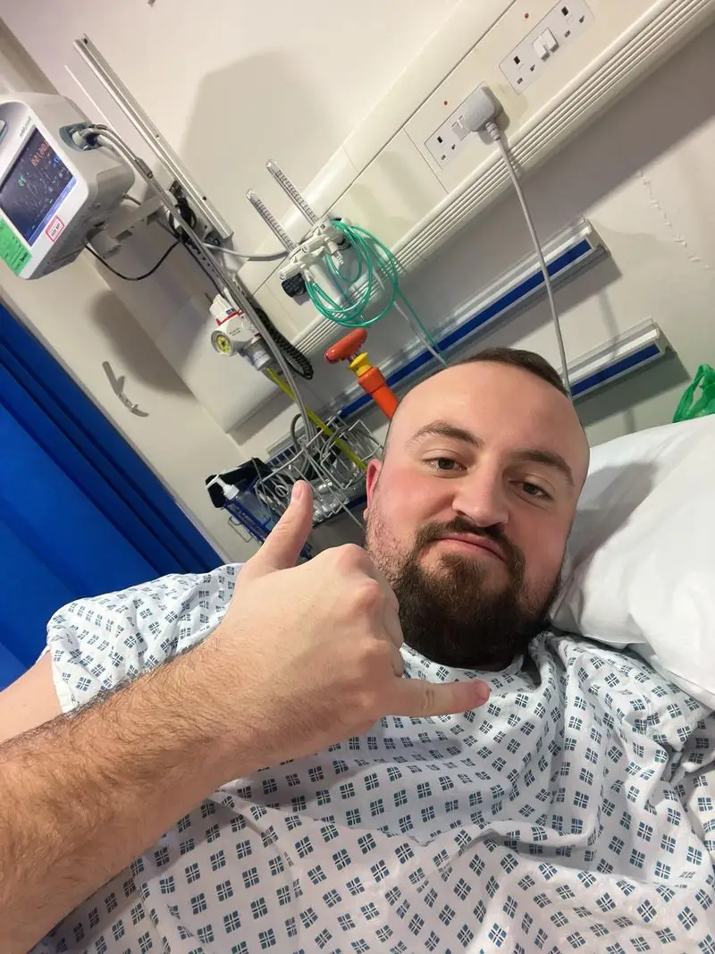 Stefan is eternally grateful to the surgeon who saved his life (Supplied)