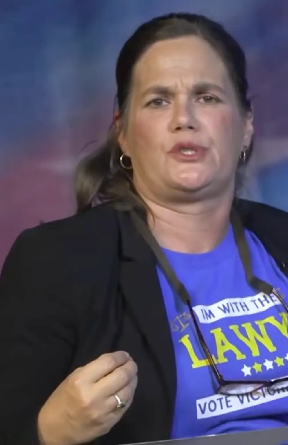 West was in a 10 minute segment during the candidate showcase (Connersville TV3)