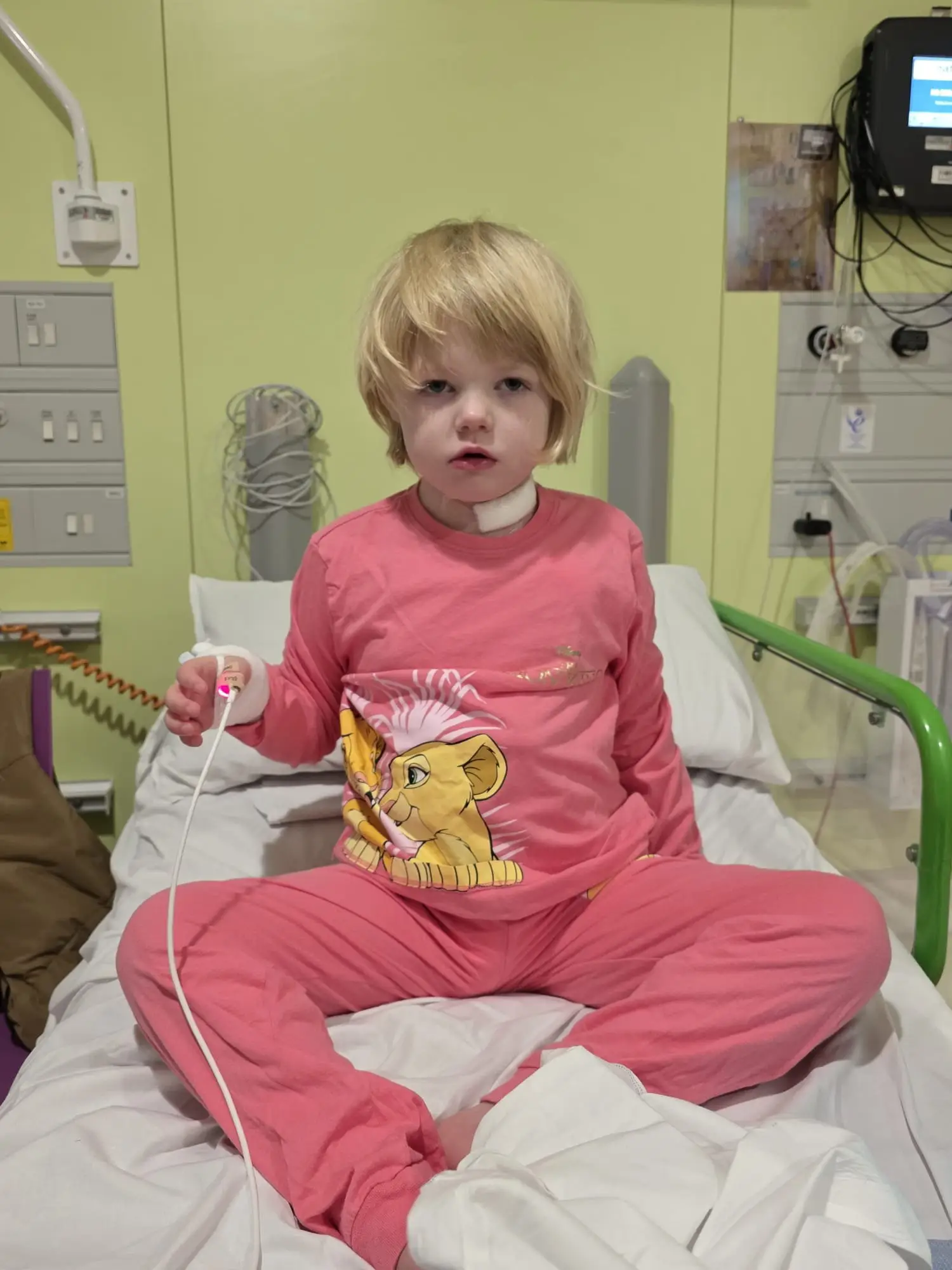 Holly suffers with a rare form of childhood dementia (SWNS)