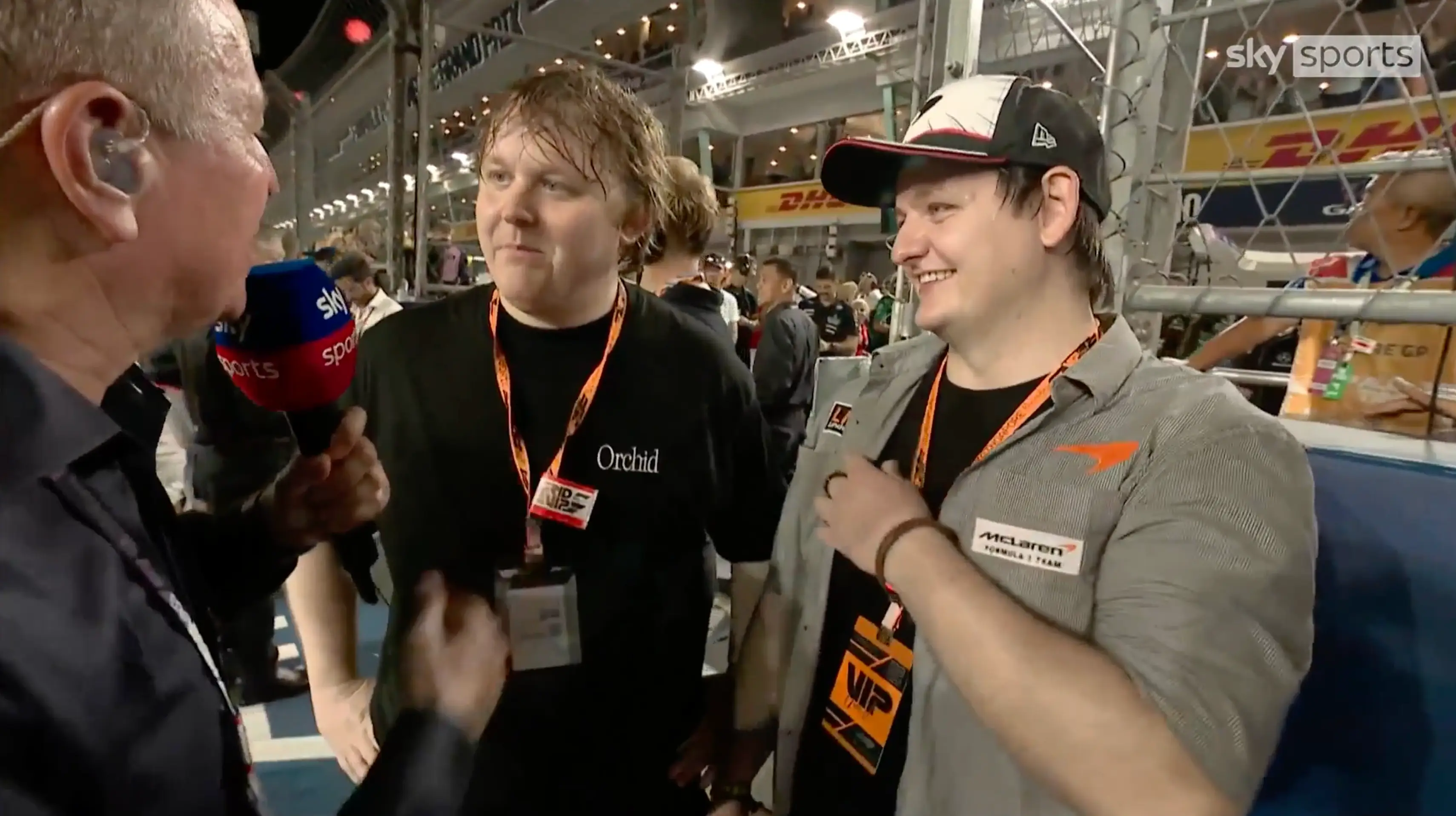 Lewis Capaldi and his brother Anthony featured in this weekend's grid walk (Sky Sports)