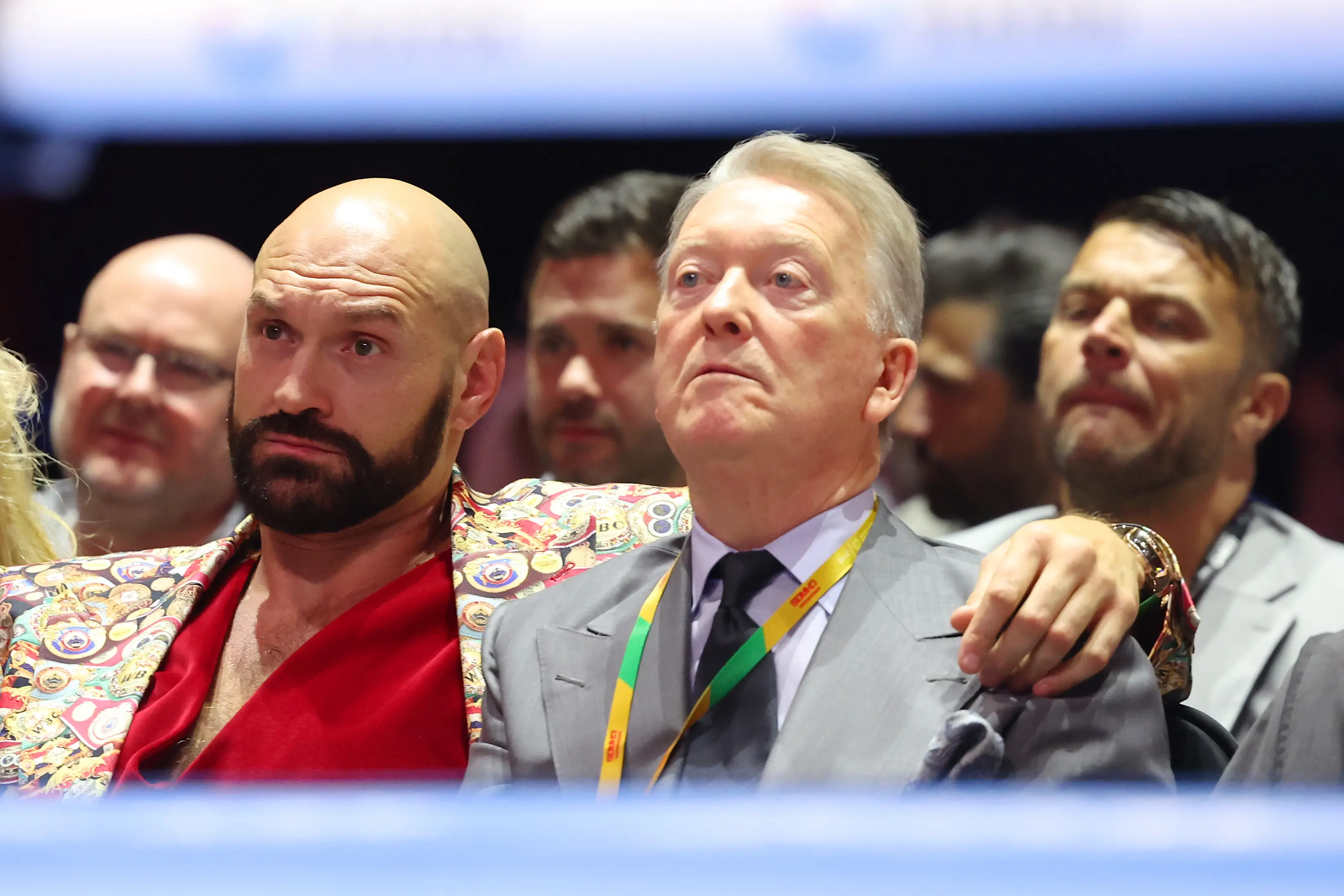 Fury watched from the front row.