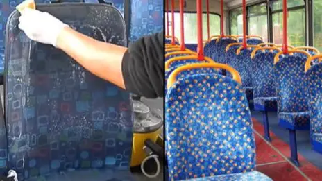 There's A Good Reason Why Bus Seats Are Covered In Hideous Patterns And This Video Proves It