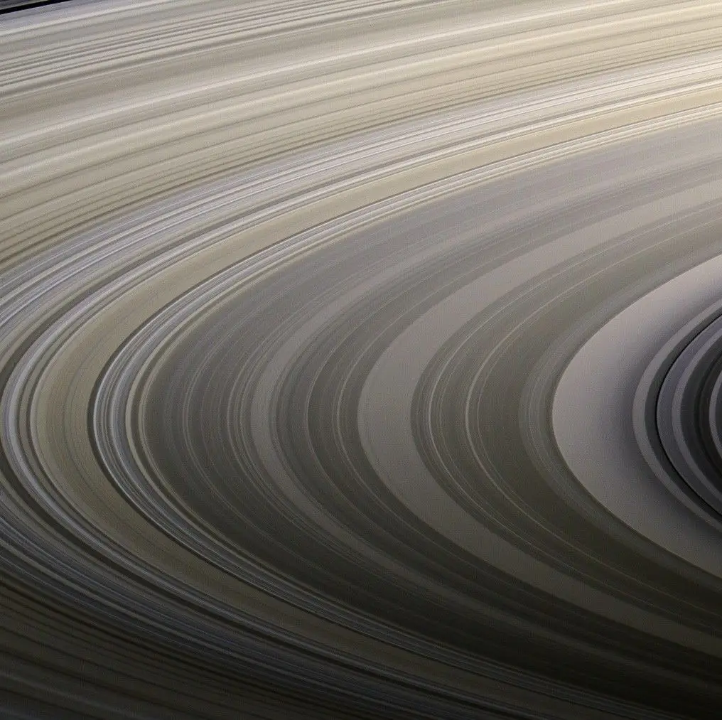The rings of Saturn as captured by Cassini (NASA)