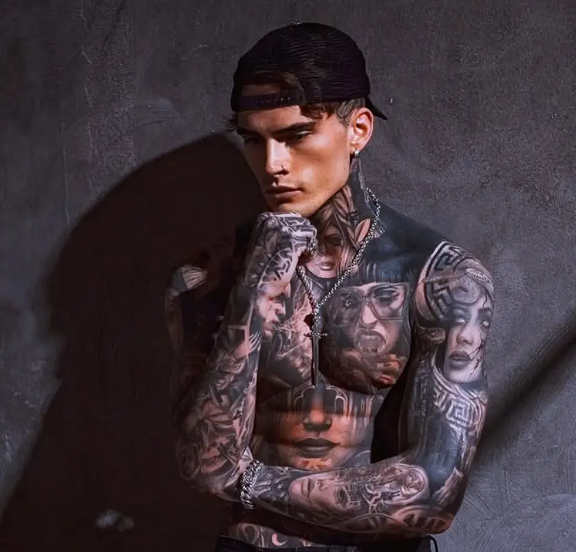 An inquest into the death of Charlie Edwards said he'd been found dead in his tattoo studio (Instagram/@charlieedwardz)