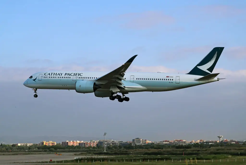 The incident took place on a Cathay Pacific flight from Hong Kong to New York. (JoanValls/Urbanandsport /NurPhoto via Getty Images)