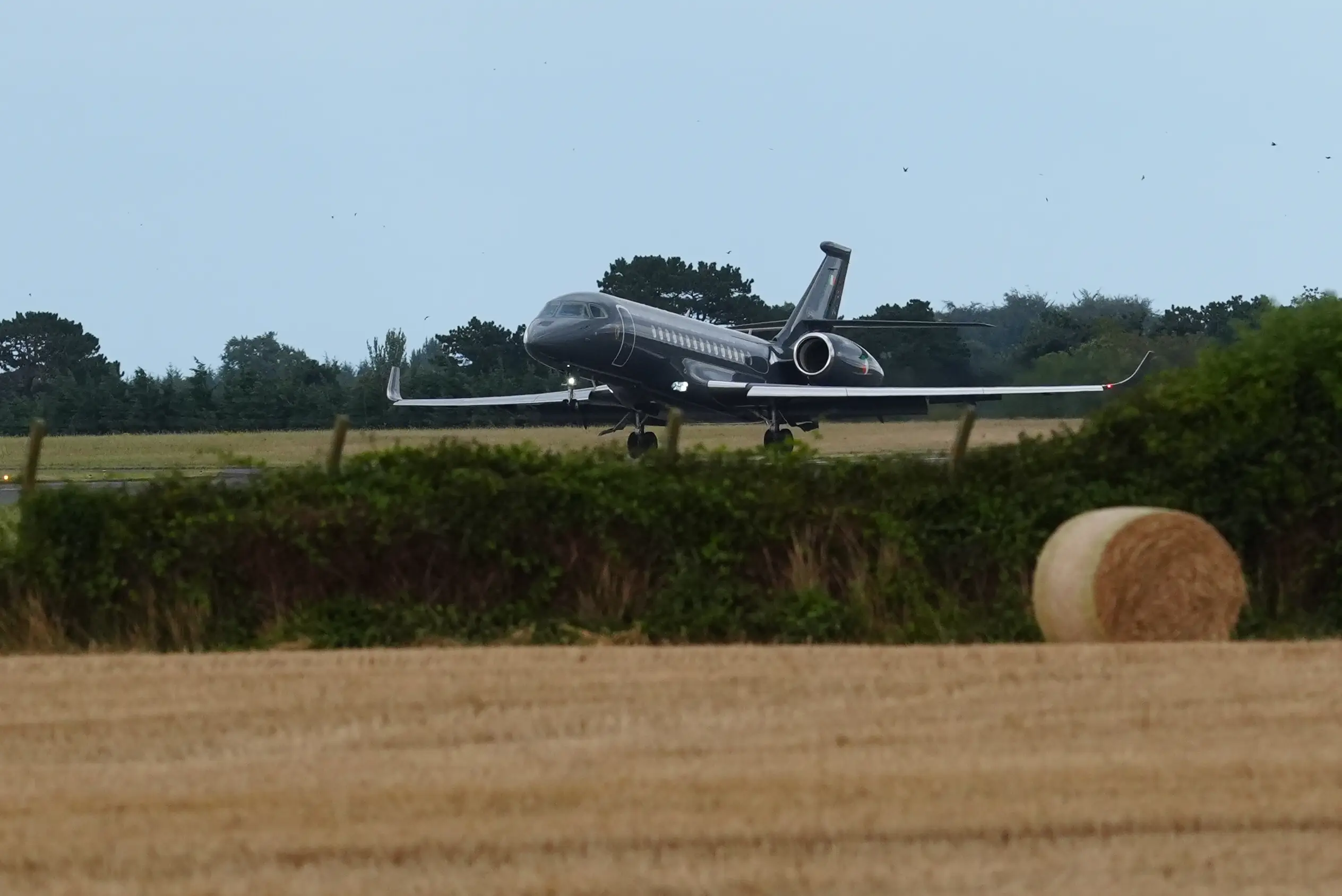 An Irish government plane believed to be carrying Daniel Kinahan (Brian Lawless/PA Wire)